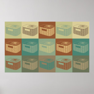 Hvac-popkonst Poster