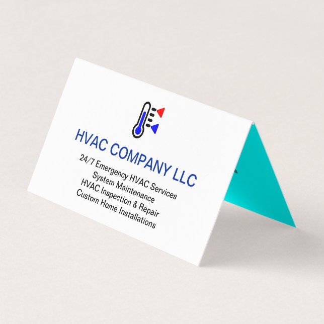 HVAC-Professionell för anpassningsbarnas Logotyp ( Visitkort (Framsida)