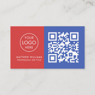 HVAC-Professionell QR-Logotyp Modern Visitkort