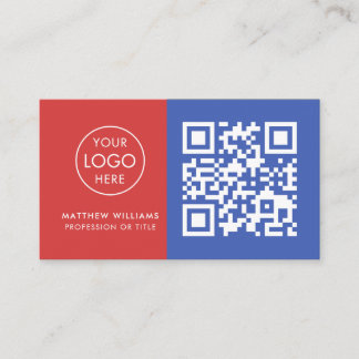 HVAC-Professionell QR-Logotyp Modern Visitkort