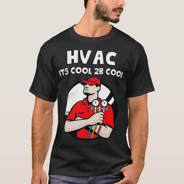 HVAC Reparation Coola som ska vara Coola och Luft  T Shirt (Framsida)