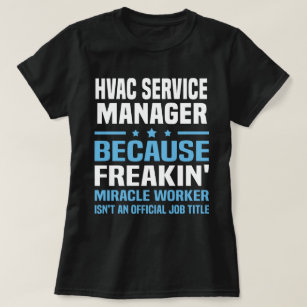 HVAC Service Manager T Shirt