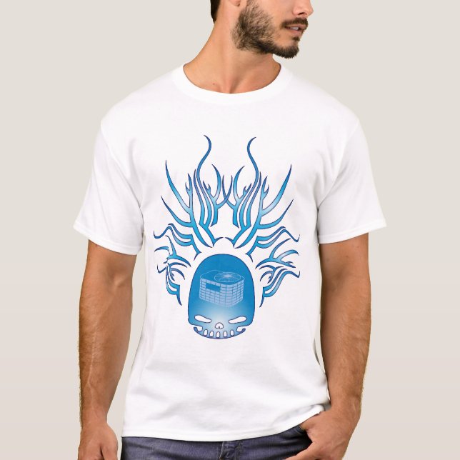 Hvac-skalle Tee Shirt (Framsida)