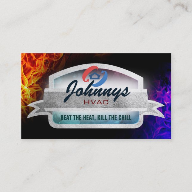 HVAC Slogans-Affärskort Visitkort (Framsida)