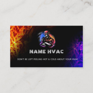 HVAC Slogans-Affärskort Visitkort