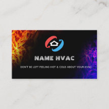HVAC Slogans-Affärskort