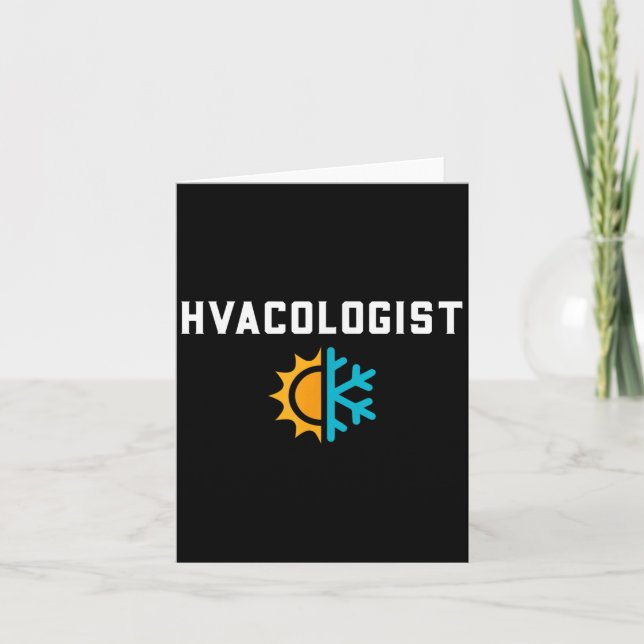 Hvac Tech Gifts Shirts Co. - Funny Hvac Tech Engin Kort (Framsida)
