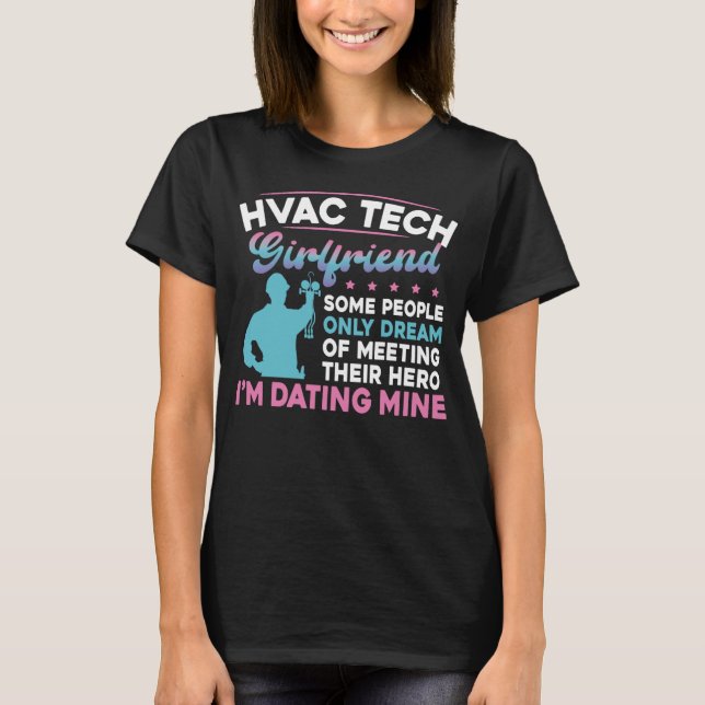 HVAC Tech Girlkompis Vintage Hvac Tech T Shirt (Framsida)