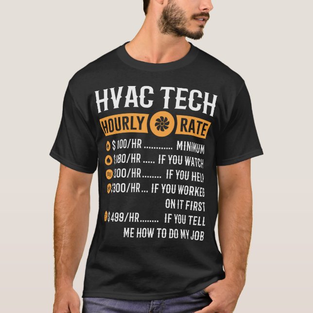Hvac Tech Thnh T Shirt (Framsida)
