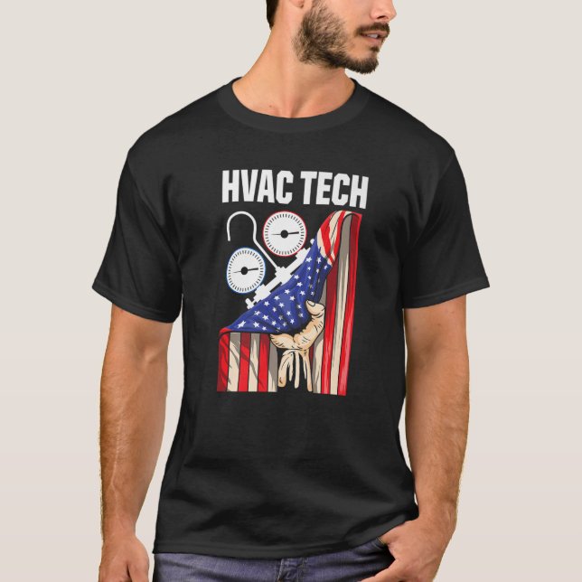 HVAC Technician Funny HVAC Tech T Shirt (Framsida)