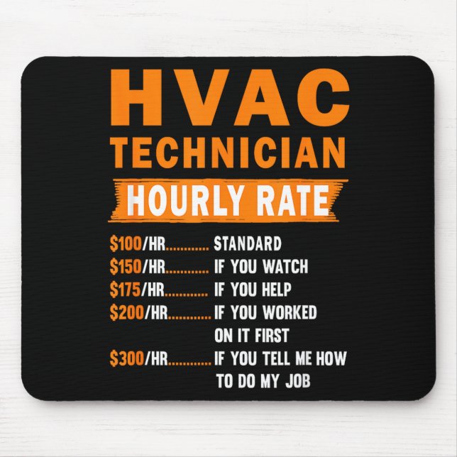 Hvac Technician Hourly Rate Funny Hvac Mechanic Sa Musmatta (Framsidan)