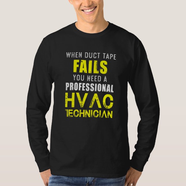 Hvac Technician Hvac Tech 16 T Shirt (Framsida)