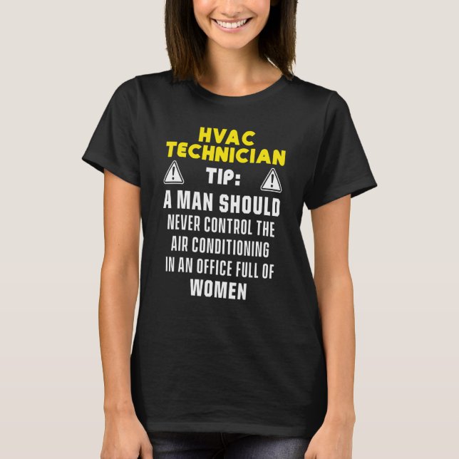 Hvac Technician Hvac Tech 1 T Shirt (Framsida)