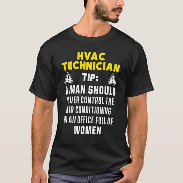 Hvac Technician Hvac Tech 1 T Shirt (Framsida)