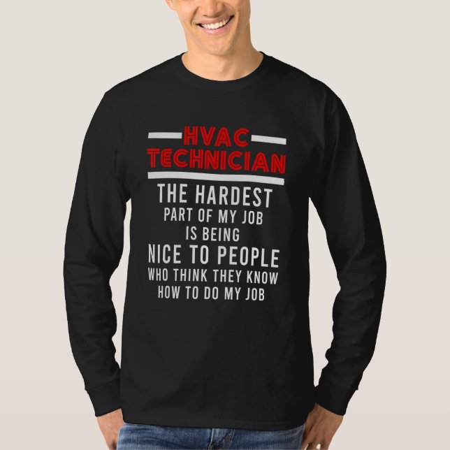 Hvac Technician Hvac Tech 44 T Shirt (Framsida)