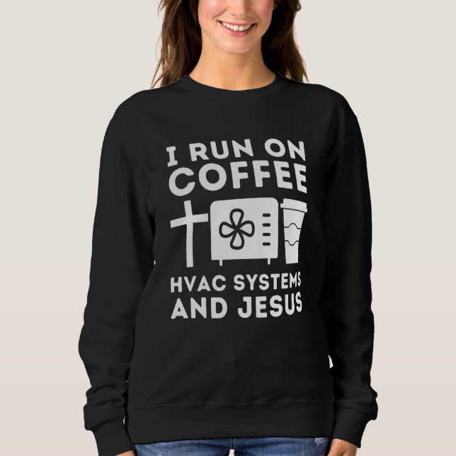 Hvac Technician Luft Conditioner Reparation Coffee T Shirt (Framsida)