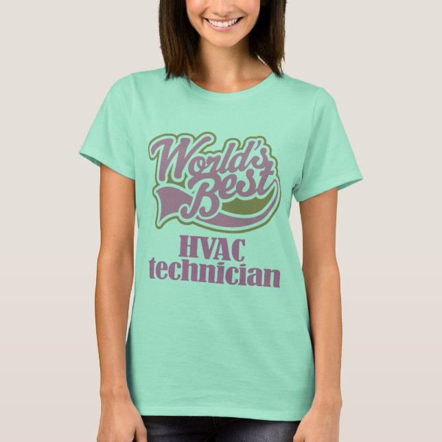 Hvac Technician Rosa Gift Tee (Framsida)
