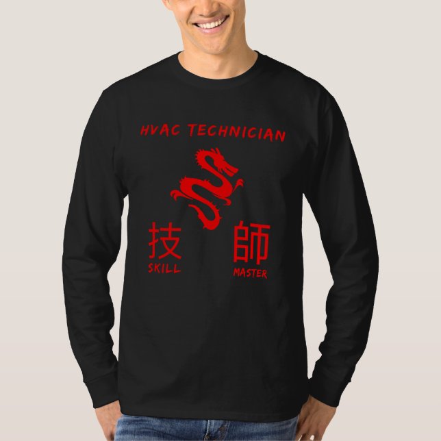 HVAC Technician Skill Master Engineer HVACR Mechan T Shirt (Framsida)