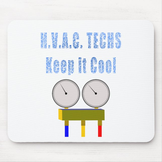Hvac-Techsbehålla det Cool.png Musmatta (Framsidan)