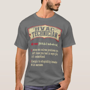 HVAC-teknikens lexikonterm Sarkastic T Shirt