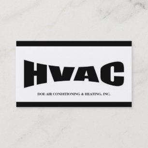 Hvac-tekniker B/W Visitkort