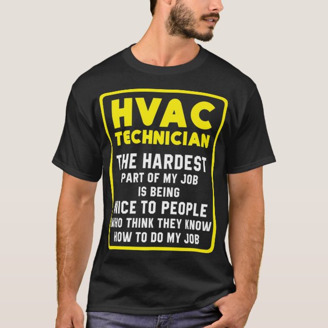 HVAC-tekniker Funny HVAC Tech Premium _34 T Shirt (Framsida)