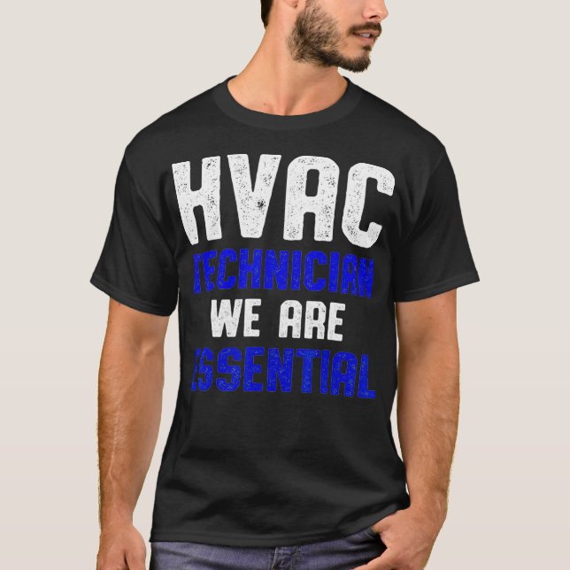HVAC-tekniker Funny HVAC Tech T Shirt (Framsida)