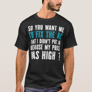 HVAC-tekniker HVAC Ingenjör Funny Gift T Shirt