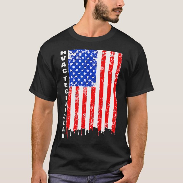 HVAC-tekniker inspirerar till funktionell HVAC-tek T Shirt (Framsida)