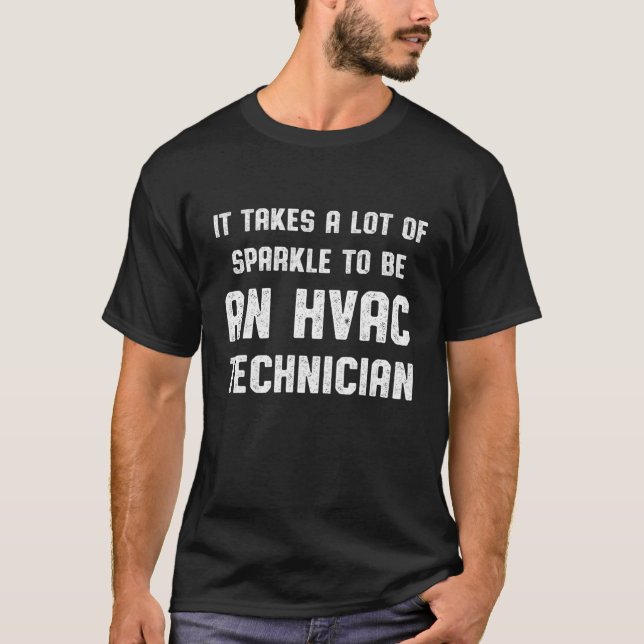 HVAC-tekniker Lot Funny HVAC Tech T Shirt (Framsida)
