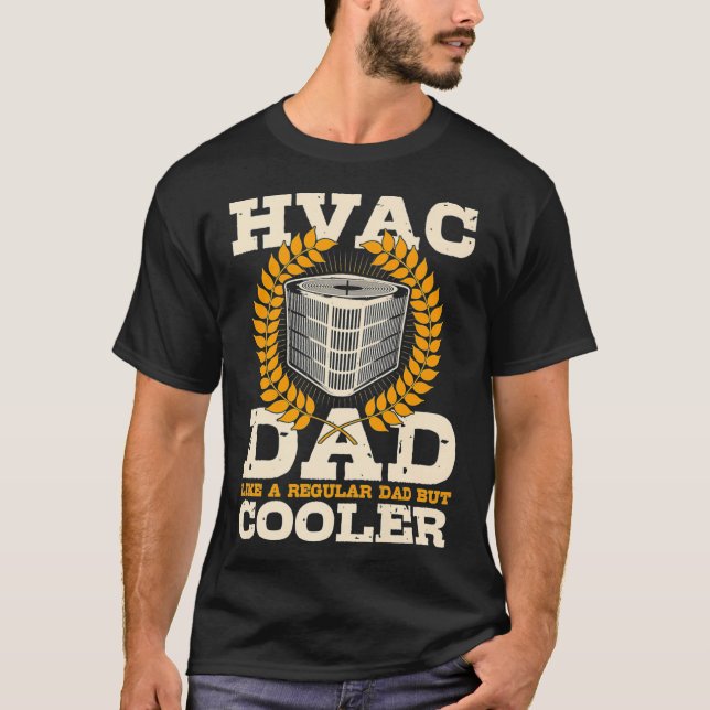 HVAC-tekniker Pappa gillar normalt men mycket kyla T Shirt (Framsida)
