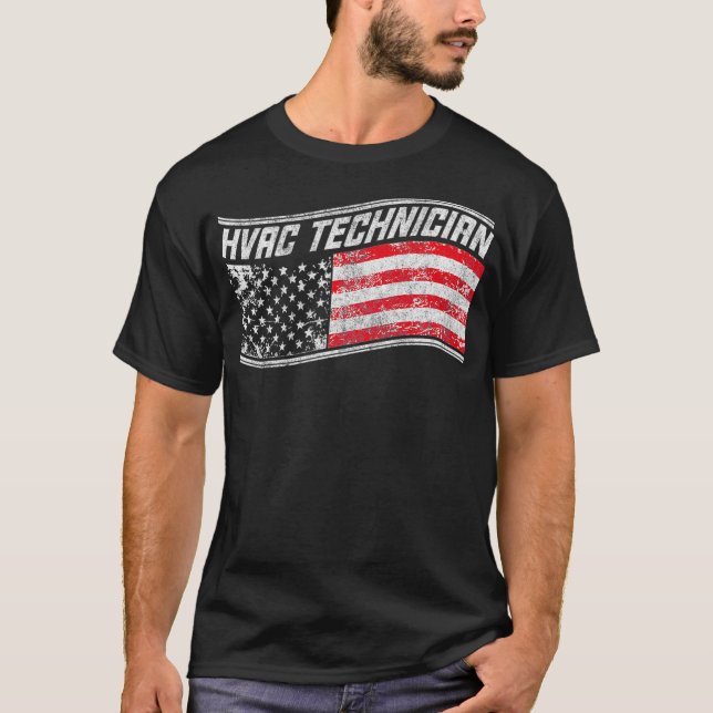 HVAC-tekniker som undervisar i praktisk HVAC Tech  T Shirt (Framsida)