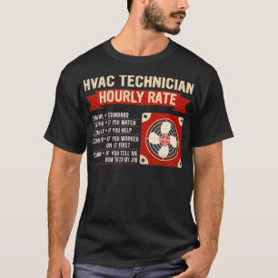 HVAC-tekniker, timfrekvensreparatörer och mekanisk T Shirt