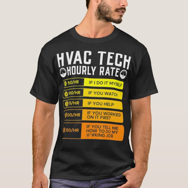 HVAC-tekniker timtaxa T Shirt I Luft (Framsida)