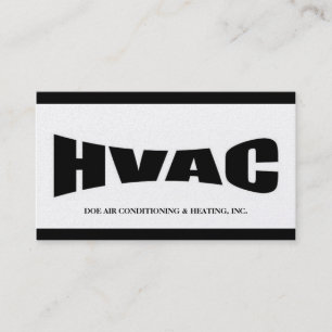 Hvac-teknikersvart/platina Visitkort