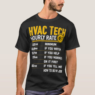 HVAC Teknisk timtaxa för funktionell HVAC-tekniker T Shirt