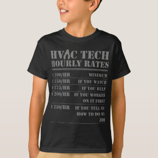 HVAC Teknisk timtaxa för underhåll av praktisk tek T Shirt