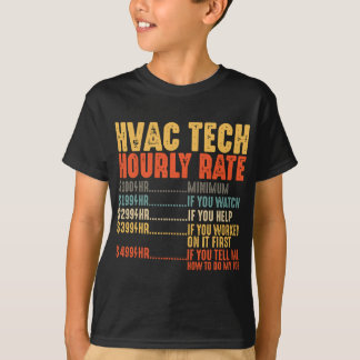 HVAC Teknisk timtaxering för nuny HVAC-teknikgåva T Shirt