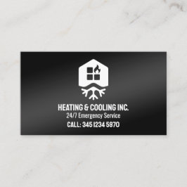 🌡️ HVAC Uppvärmning och kylning QR Visitkort