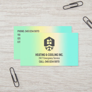 HVAC Uppvärmning och kylning QR Visitkort