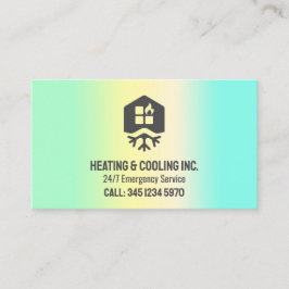 HVAC Uppvärmning och kylning QR Visitkort