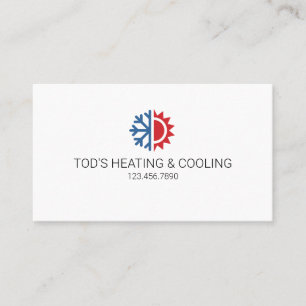 HVAC Värme och kylning, konditionering av Luft Visitkort