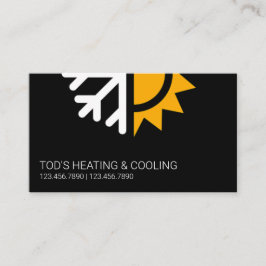 HVAC Värme och kylning, konditionering av Luft Visitkort