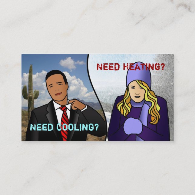 Hvac-visitkortar Visitkort (Framsida)