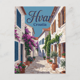 Hvar Alley Kroatien Vykort
