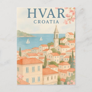 Hvar Island Gamla Stan vykort - Utforska vykort