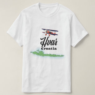 Hvar Kroatien karta T Shirt