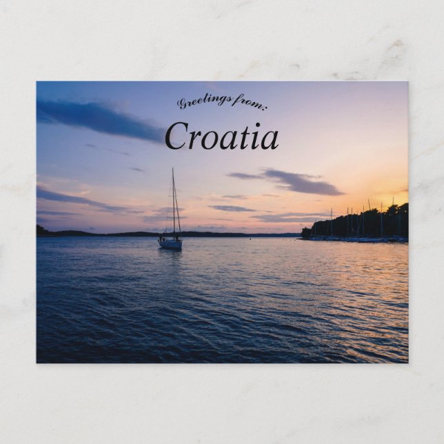 Hvar kustenKroatien Vykort (Framsida)