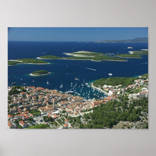 Hvar Pakleni otoci Hrvatska Poster (Framsidan)