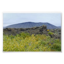 Hverfjall Volcano Cone, Island Fototryck